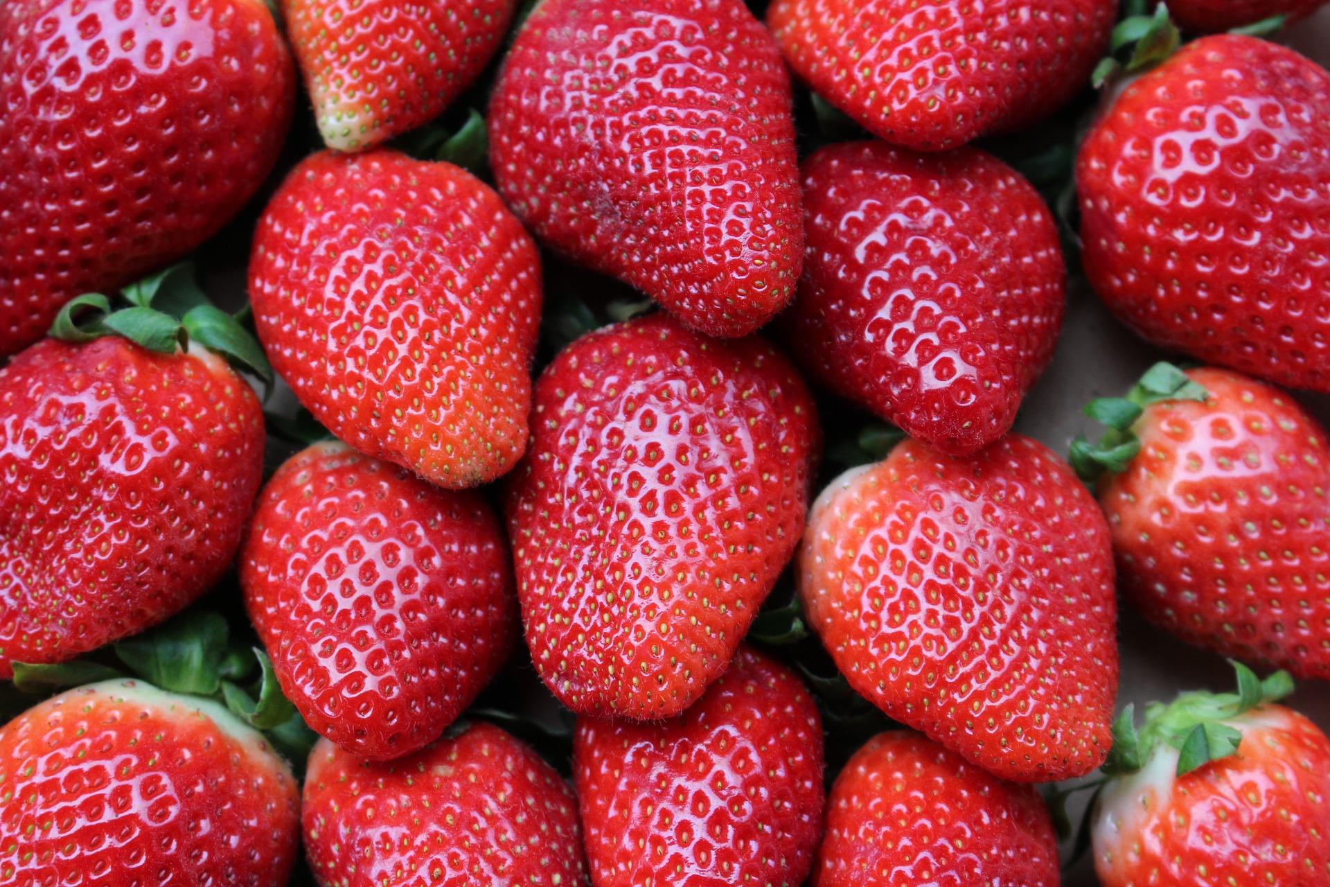Close up image of strawberries